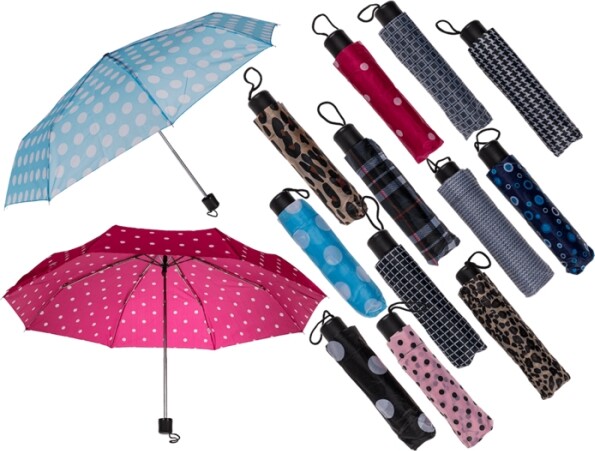 Taskeparaply Med Print - Overraskelsesfarve - Out Of The Blue