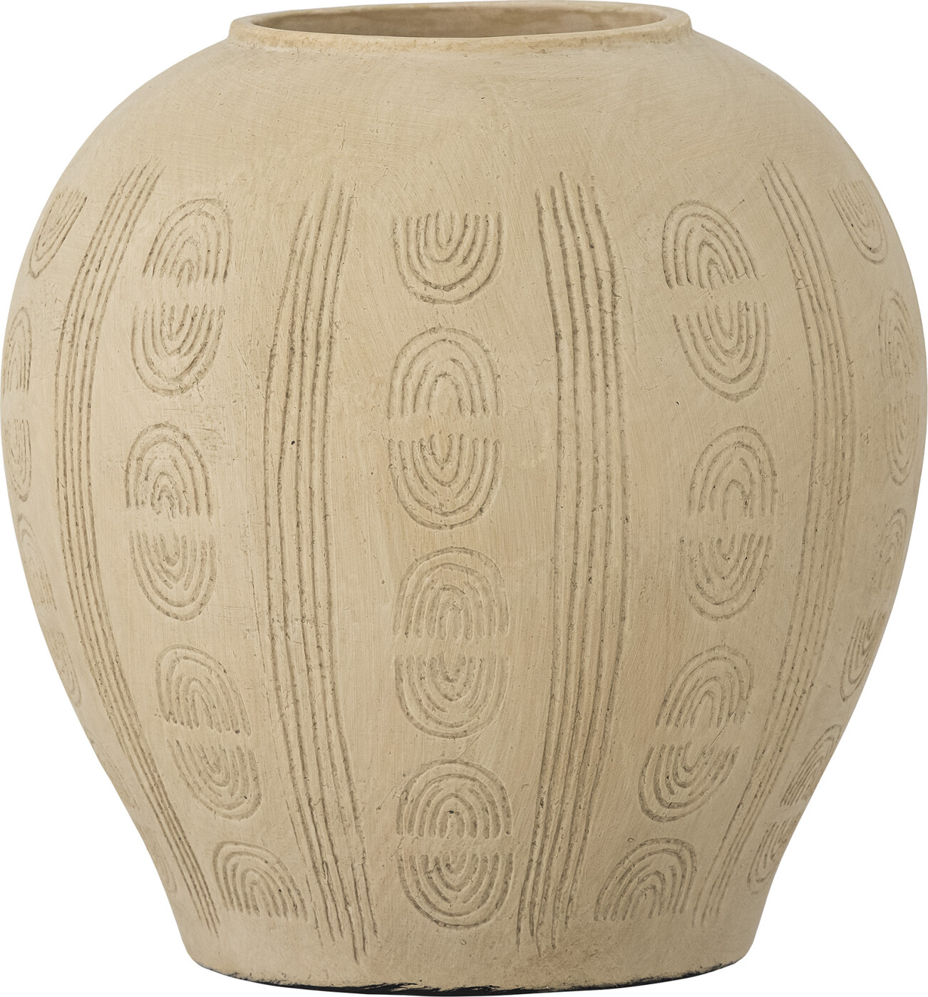 Bloomingville - Taym Deko Vase - Natur - Terrakotta - H 20 Cm