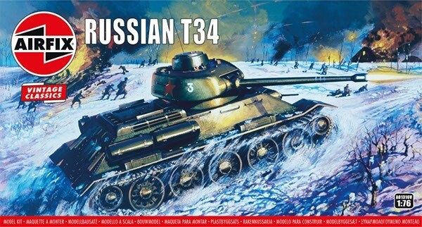 Billede af Airfix - Russian T34 Tank Byggesæt - 1:76 - A01316v