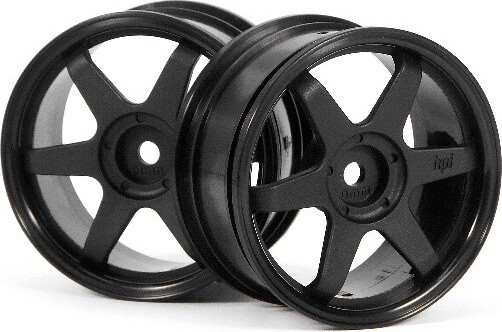 Te37 Wheel 26mm Black (0mm Offset) - Hp3836 - Hpi Racing