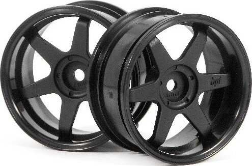 Te37 Wheel 26mm Black (6mm Offset) - Hp3846 - Hpi Racing