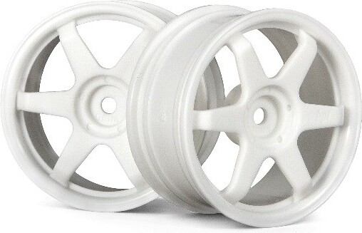 Te37 Wheel 26mm White(omm Offset) - Hp3835 - Hpi Racing