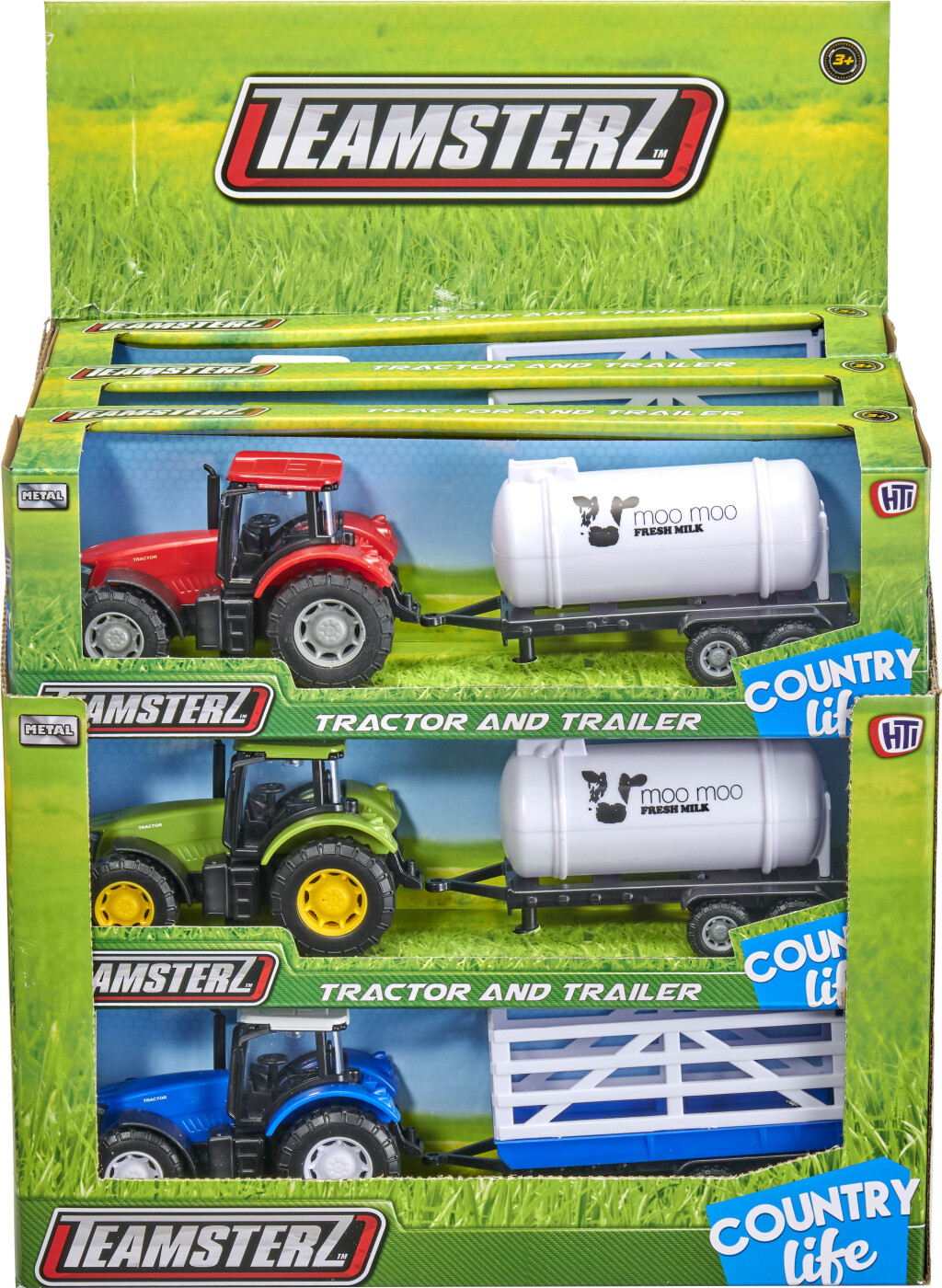 Teamsterz - Country Life - Traktor Og Trailer Legetøj - Overraskelse