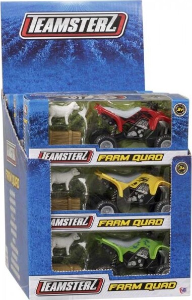 Teamsterz - Farm Quad - Køretøj Og Dyr Legesæt - Overraskelse