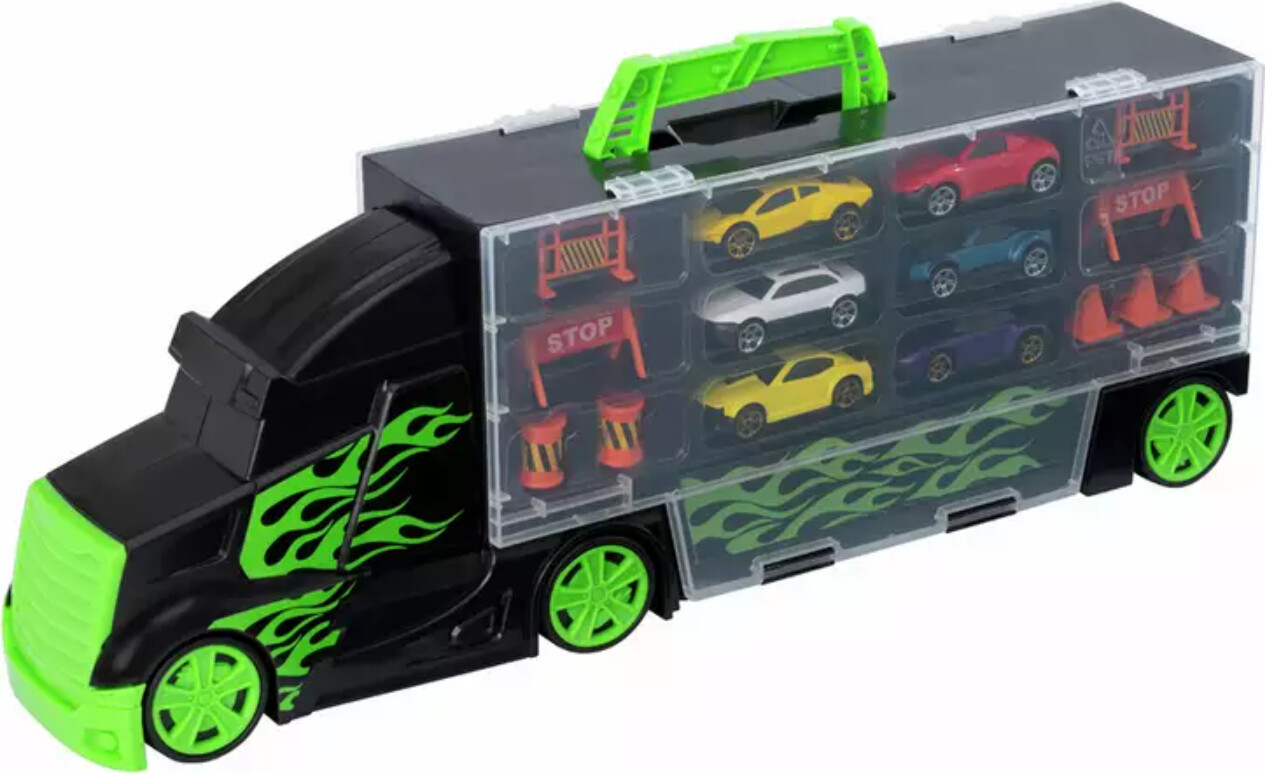 Teamsterz - Metro City - Auto Transporter Legetøj Med 6 Biler