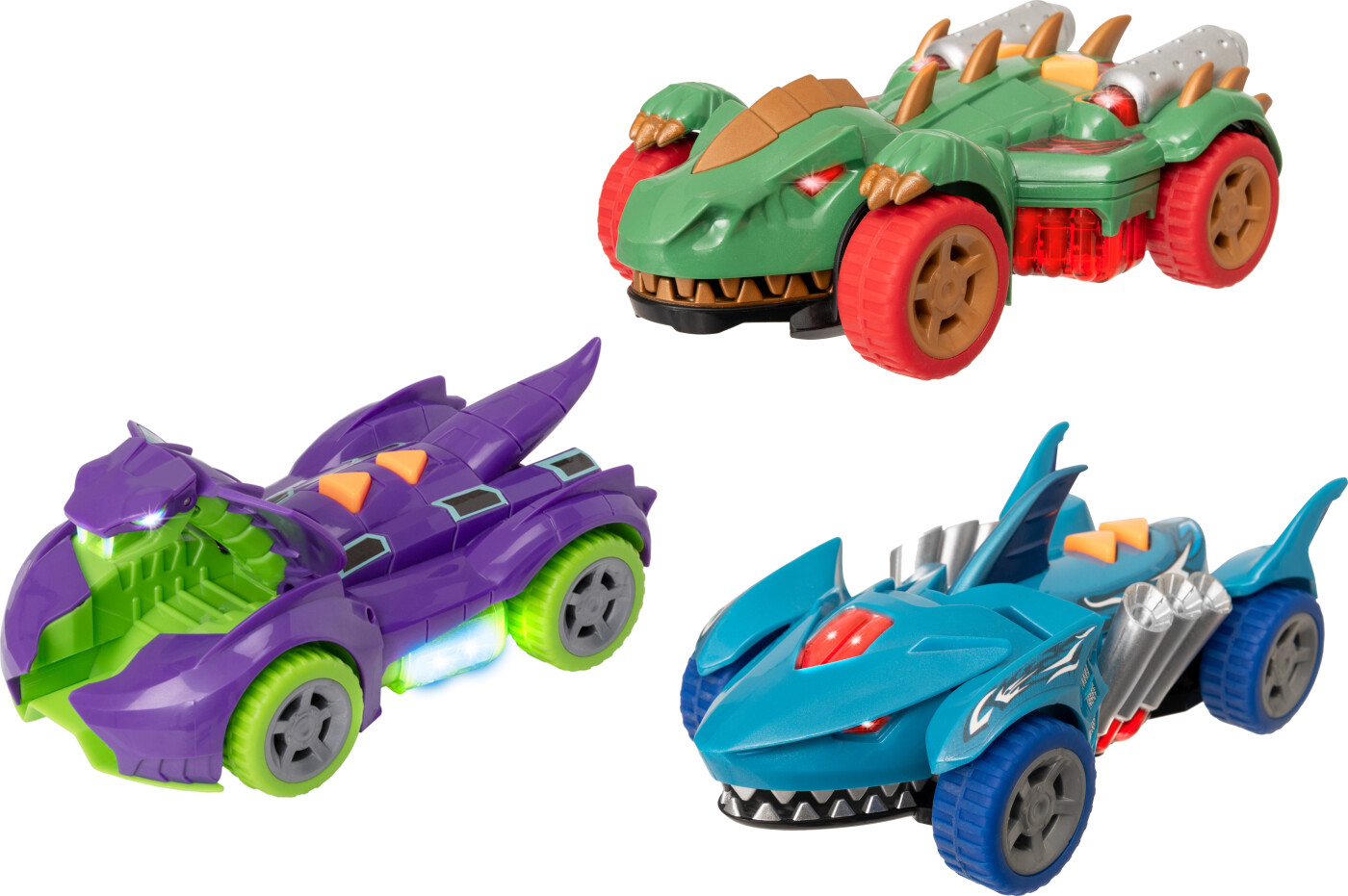 Teamsterz - Monster Minis - Rød Biltransporter Legetøj Med 4 Biler