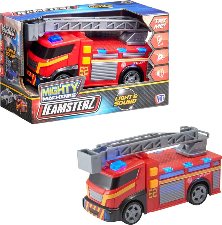 HTI Toys Teamsterz Mighty Machines Small Light and Sound Fire Engine