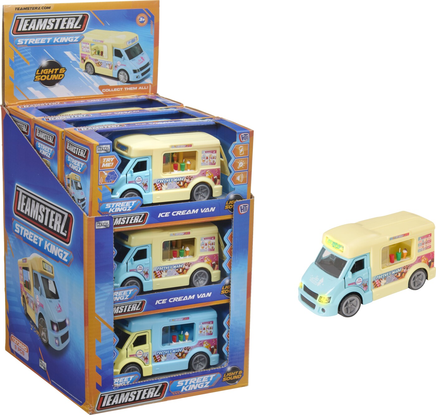 Teamsterz - Street Kingz - Ice Cream Van - Legetøjs Isbil - Overraskelse - Hti