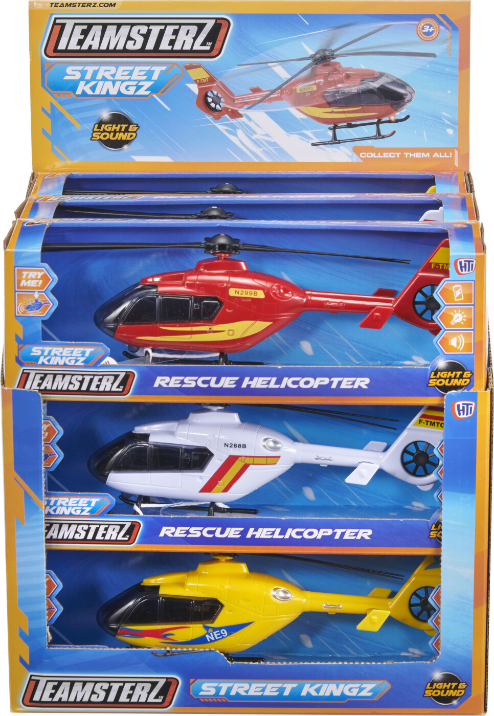 Teamsterz - Street Kingz - Rescue Helicopter Legetøj - Overraskelse