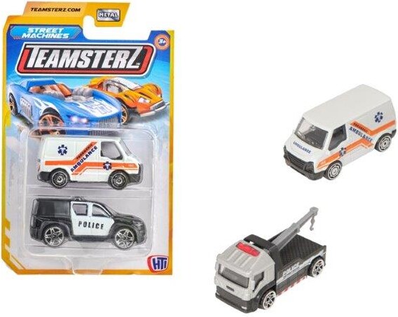 Teamsterz - Street Machines - 2 Legetøjs Biler - Overraskelse