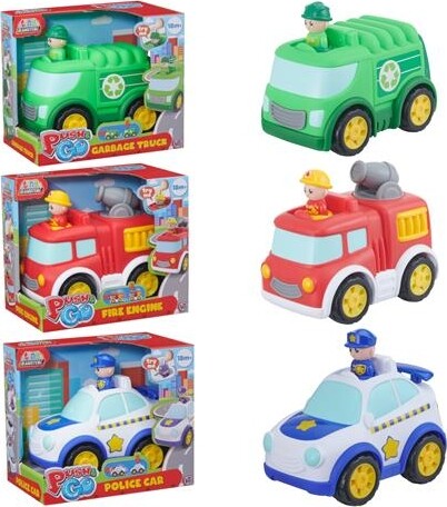 Teamsterz Tiny Teamsterz Push & Go Single - Assorteret - Hti