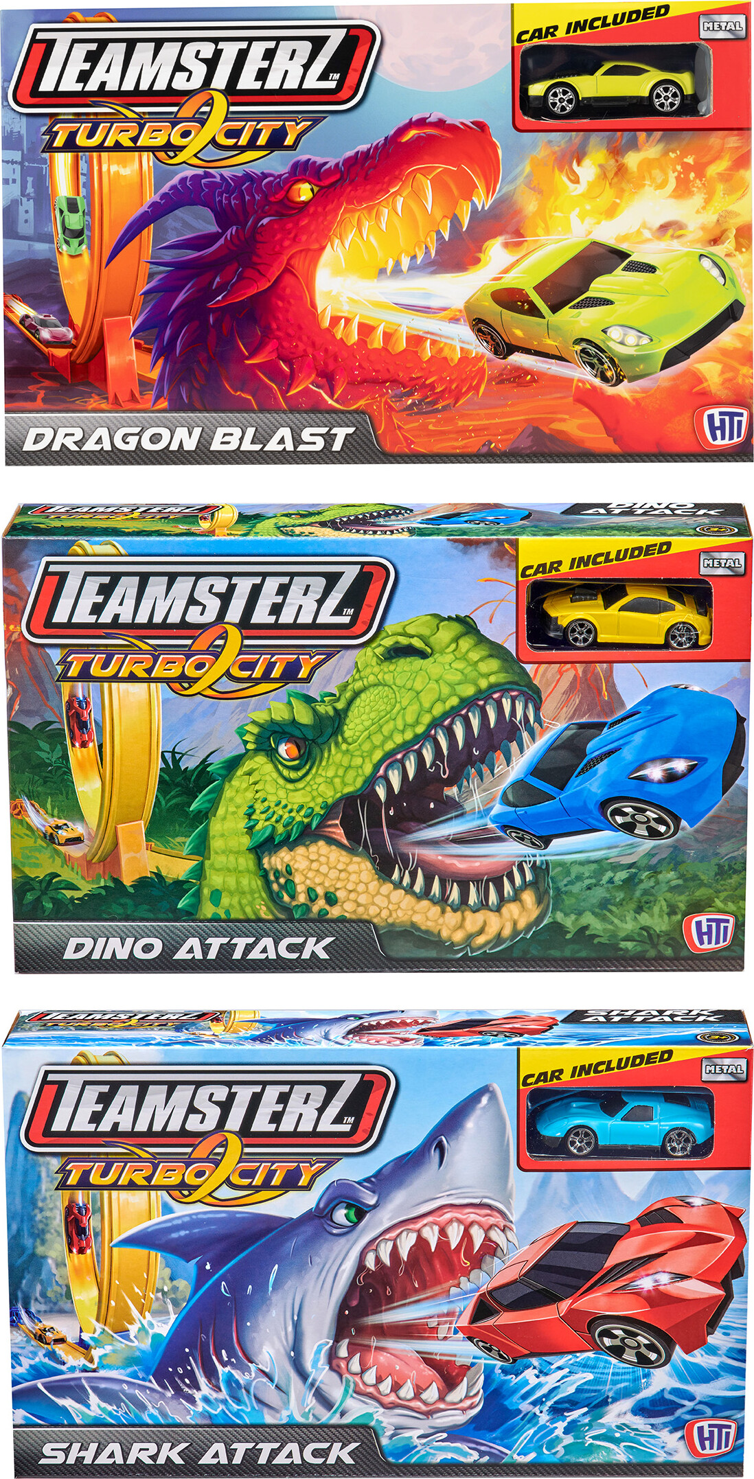 Teamsterz - Turbo City - Bilbane Med Loop Inkl. Bil - Overraskelse