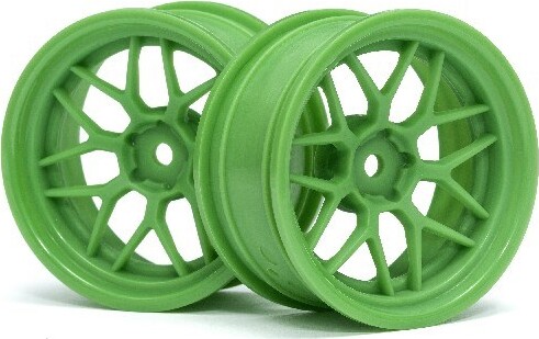 Tech 7 Wheel Green 52x26x+6mm Offset (2pcs) - Hp116531 - Hpi Racing