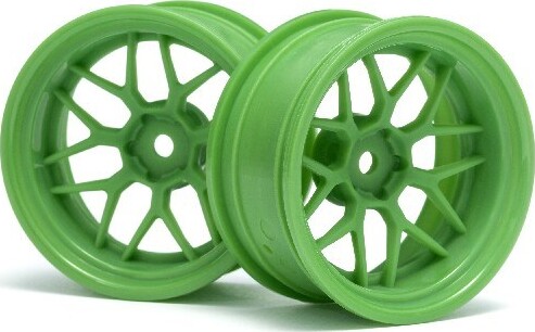 Tech 7 Wheel Green 52x26x+9mm Offset (2pcs) - Hp116532 - Hpi Racing