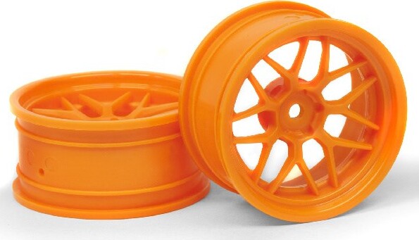 Se Tech 7 Wheel Orange (6mm/2pcs) - Hp120250 - Hpi Racing hos Gucca.dk