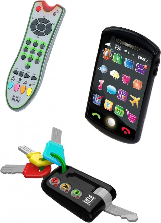 Mobiltelefon, Fjernbetjening Og Nøgler - Legetøj Til Baby