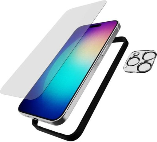 Tech21 - Impact Glass Set Screen/camera - Iphone 15 Pro Max