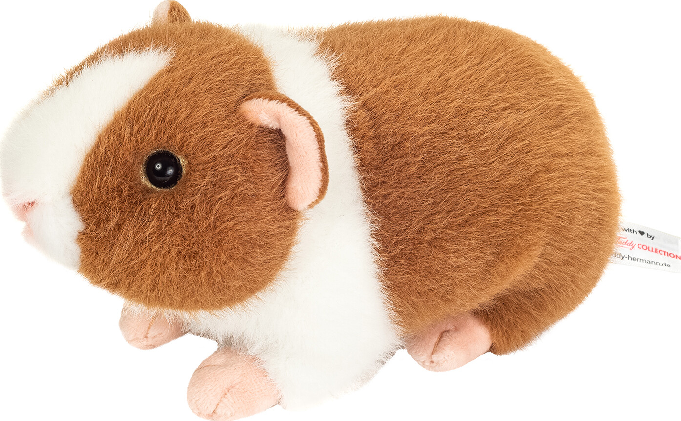 Teddy Hermann - Marsvin Lysebrun-hvid 19 Cm