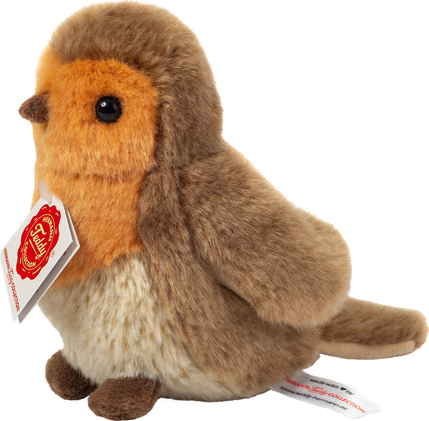 Teddy Hermann - Rødkælk Fugl Bamse - 15 Cm