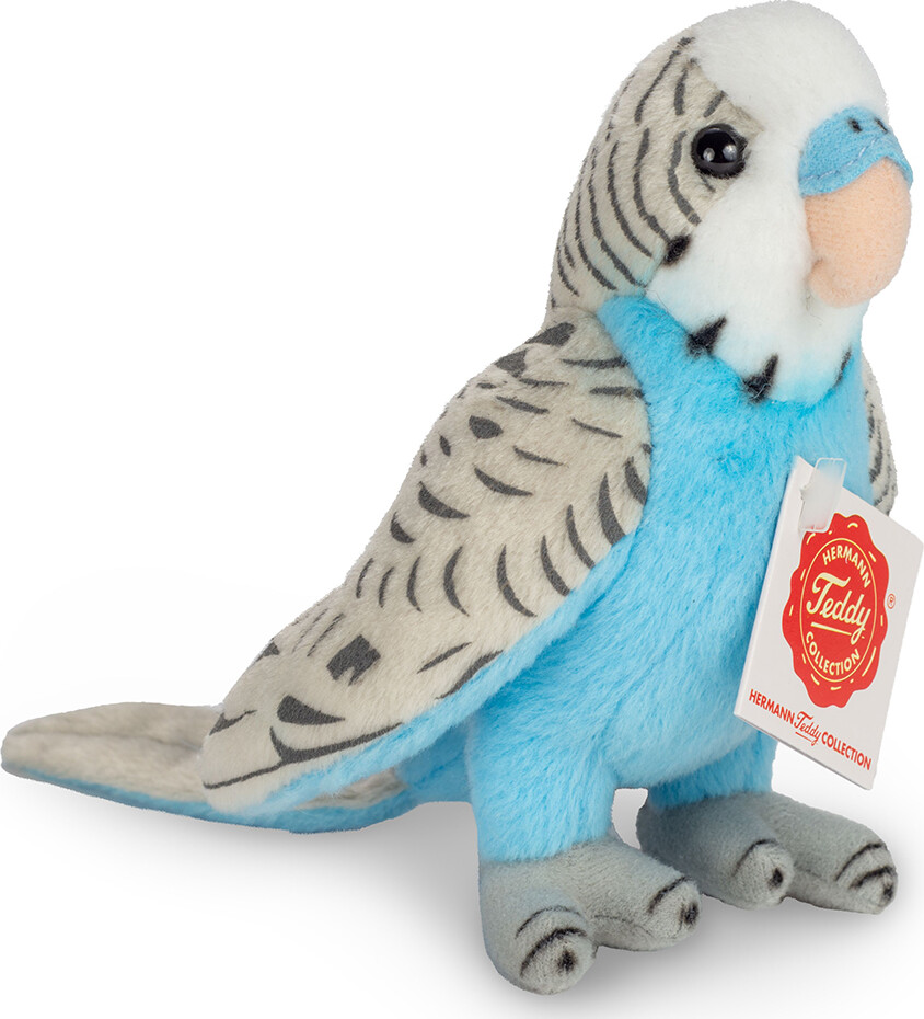 Teddy Hermann - Undulat Bamse - Blå - 13 Cm