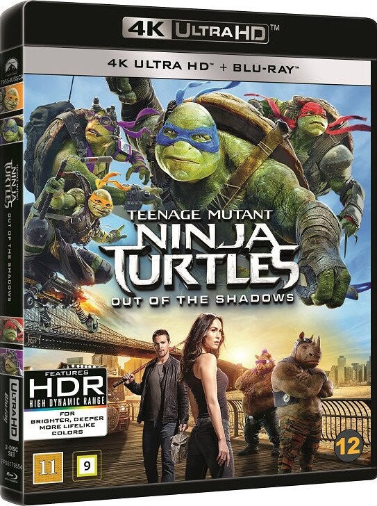 Teenage Mutant Ninja Turtles: Out Of The Shadows - 4K Blu-Ray
