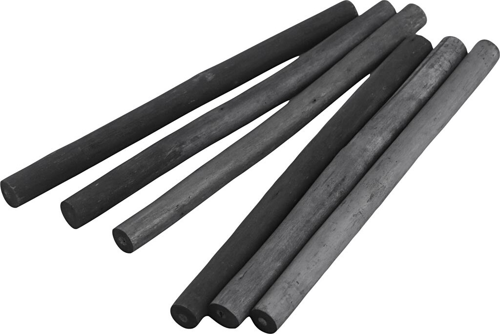 Tegnekul - Blød Og Hård - L 115 Mm - ø 10 Mm - 3x2 Stk. - 6 Stk.