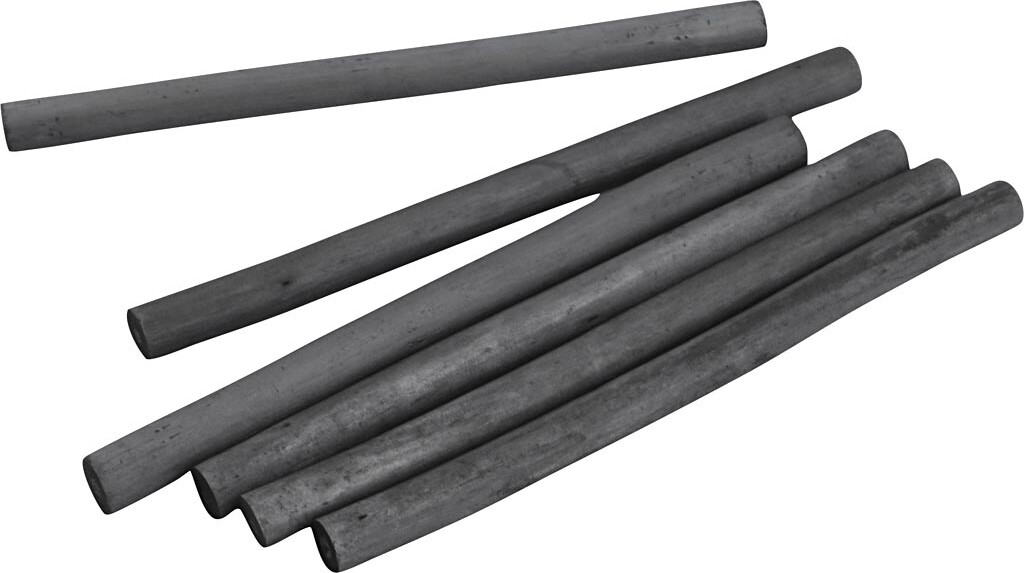 Tegnekul - L 115 Mm - ø 10 Mm - Hård - 6 Stk.