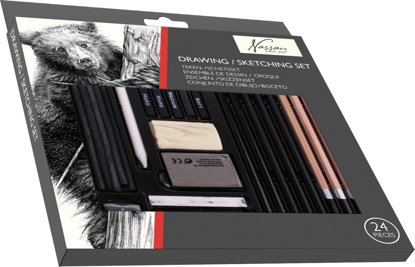 Nassau Fine Art Sketch &amp; Draw 24-sæt