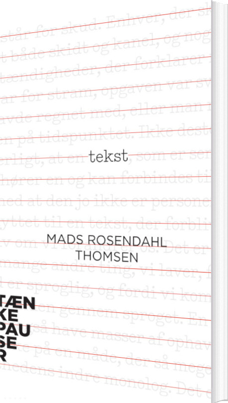 Tekst - Mads Rosendahl Thomsen - Bog