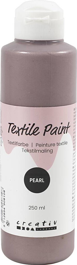 Tekstilmaling - Perlemor - Dækkende - Brun - 250 Ml