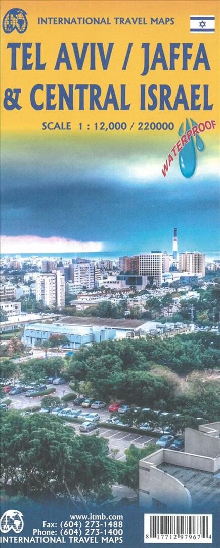 Tel Aviv - Jaffa & Central Israel Travel Reference Map - Itmb - English Book