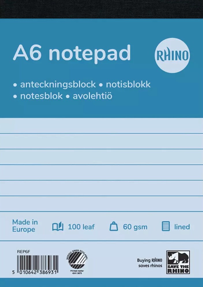 Telefonblok A6 100 Blade Ulin 5-pak