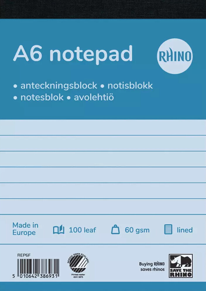 Telefonblok A6 100 Blade Ulin 5-pak