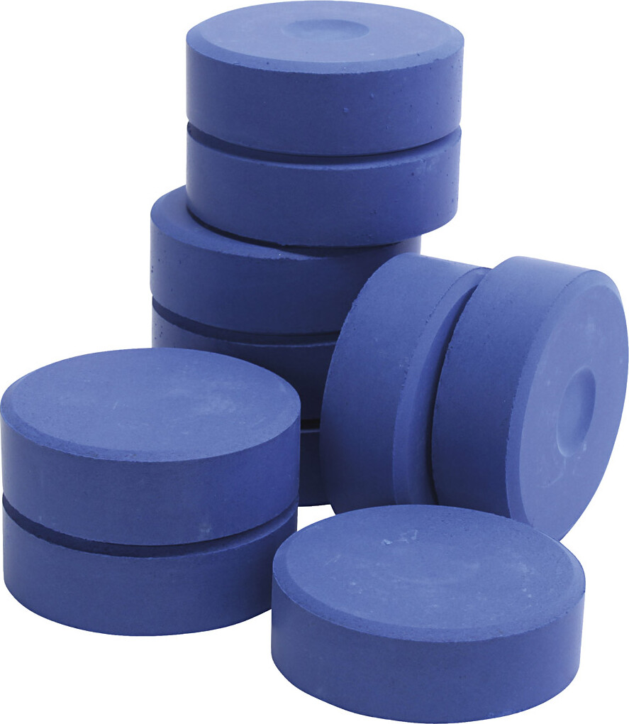 Temperablokke - H 19 Mm - ø 57 Mm - Blå - 10 Stk.