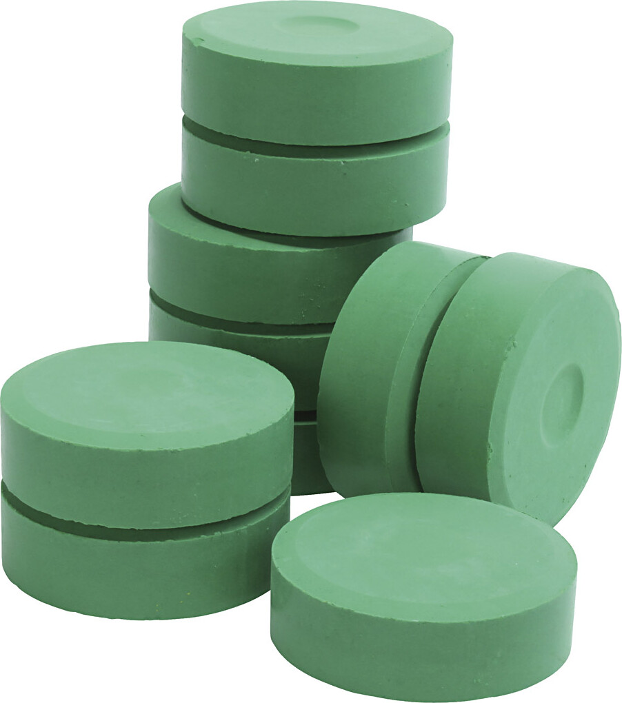 Temperablokke - H 19 Mm - ø 57 Mm - Grøn - 10 Stk.