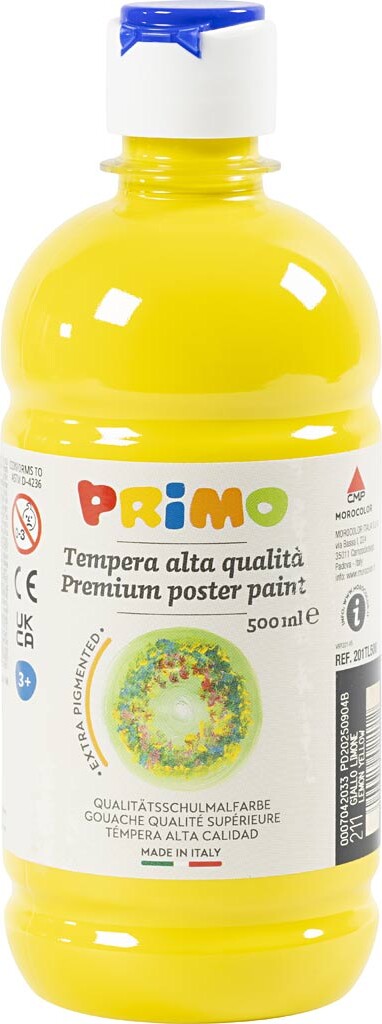 Temperamaling Mat - Gul - 500 Ml