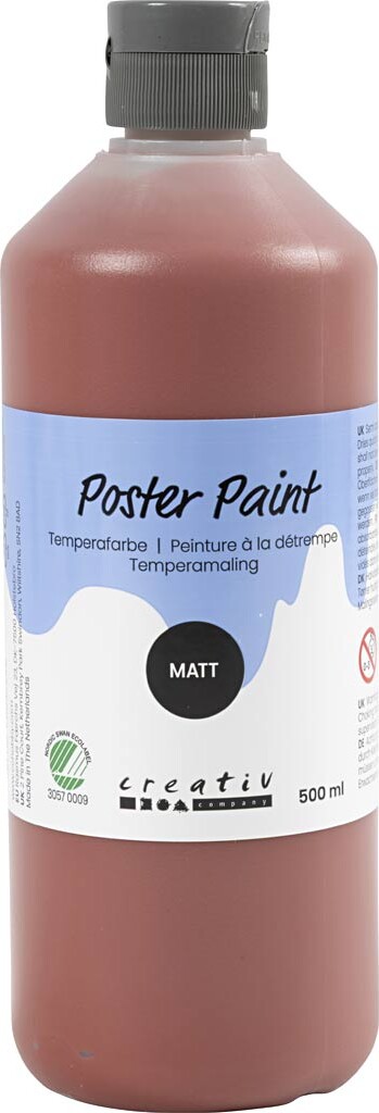 Temperamaling - Mat - Halvdækkende - Beige - 500 Ml