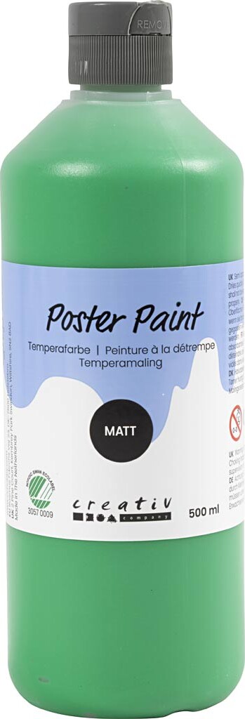 Temperamaling - Mat - Halvdækkende - Grøn - 500 Ml