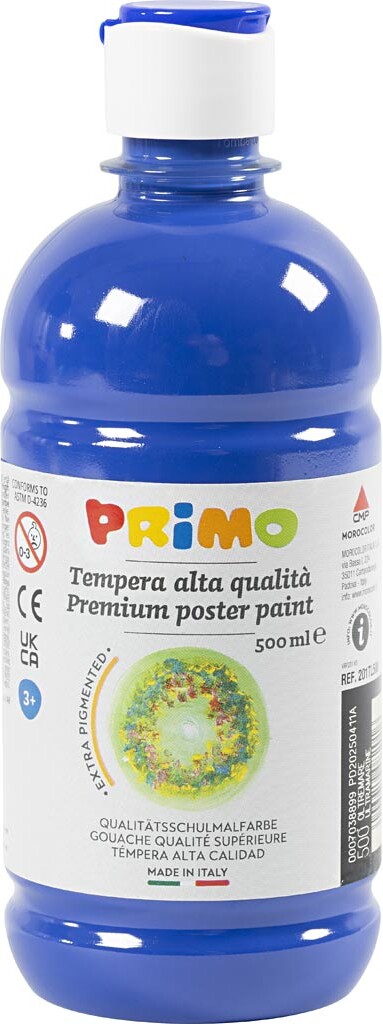 Temperamaling Mat - Mørk Blå - 500 Ml