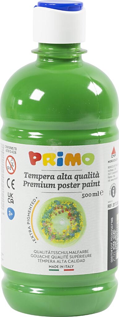 Temperamaling Mat - Mørk Grøn - 500 Ml