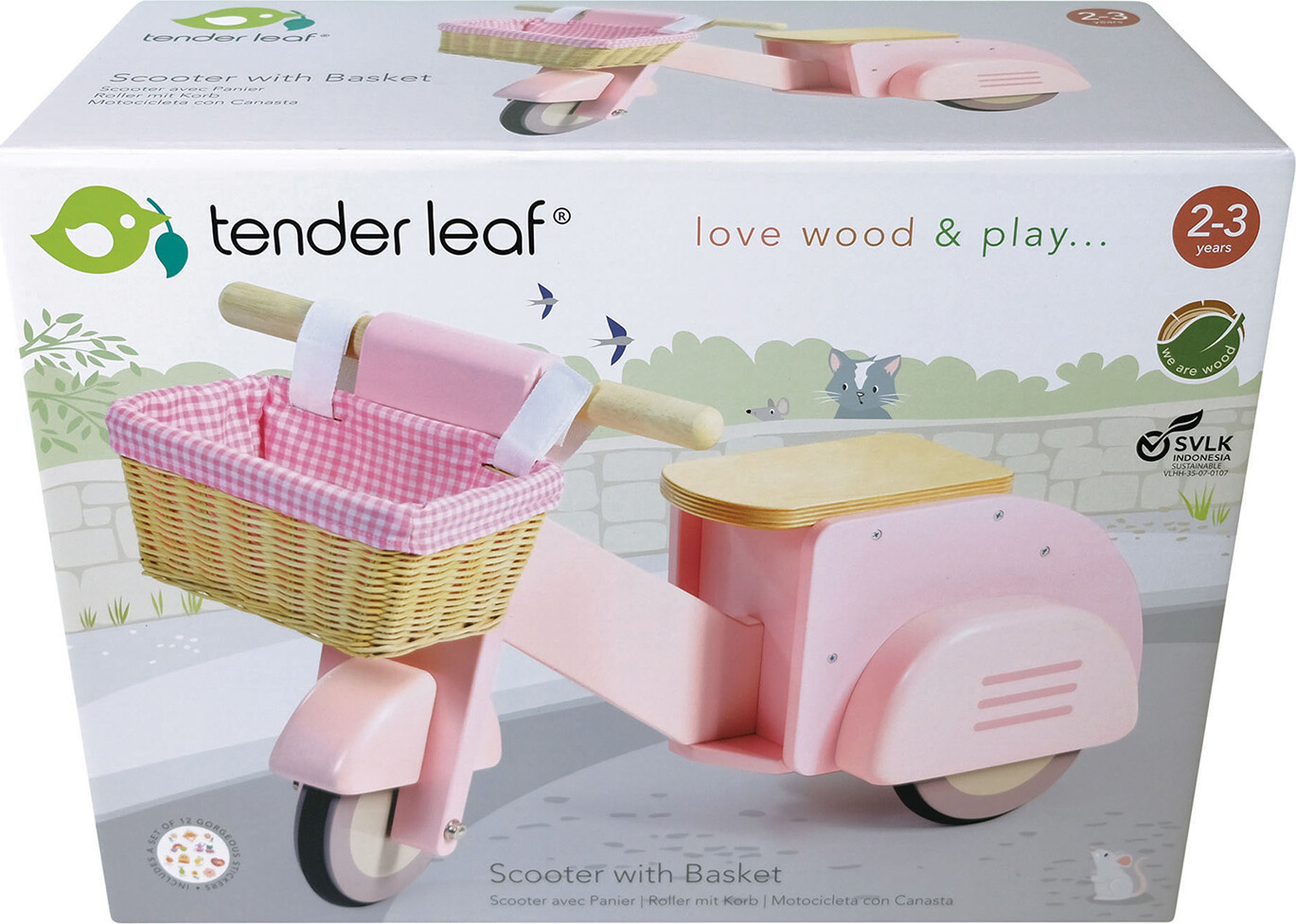 Tender Leaf - Gåbil - Pink Scooter
