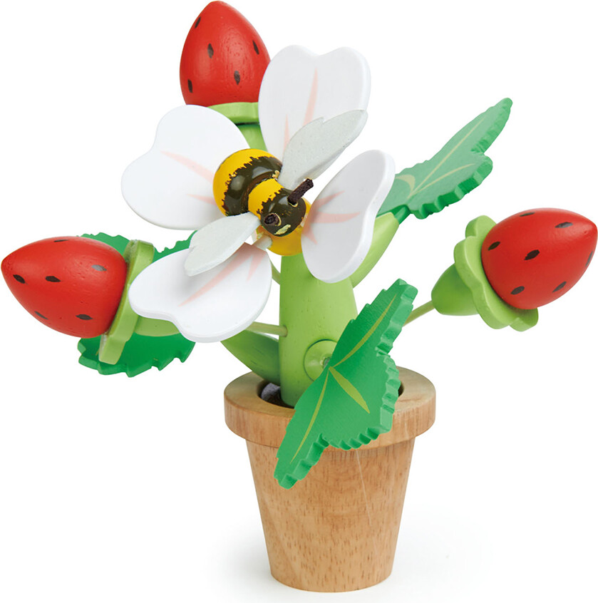 Tender Leaf Trælegetøj - Jordbær I Potte