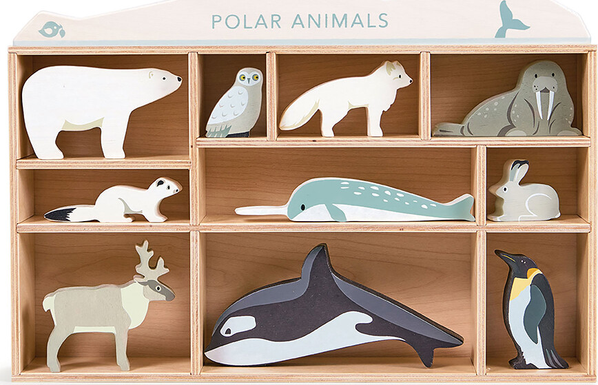 Tender Leaf - Sættekasse Med 10 Trædyr - Polar