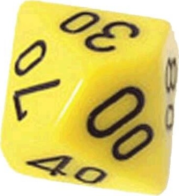 Terning, 10 Sider Med 10 Tabellen - 12 Stk.