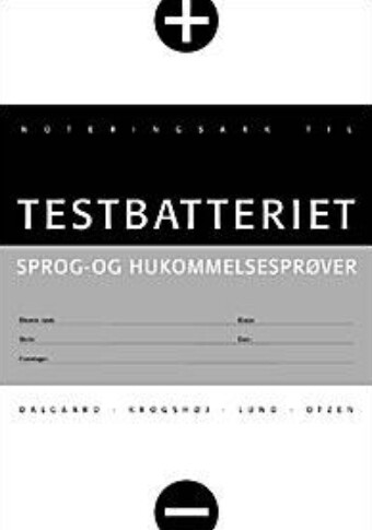 Testbatteriet Noteringsark - 10 Stk - Elsebeth Otzen - Bog