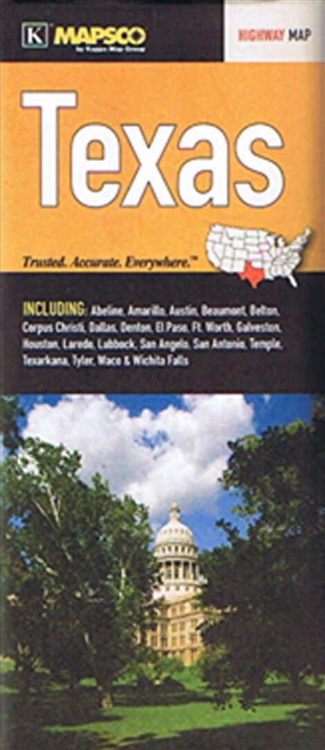 Texas Highway Map - Kappamap - English Book