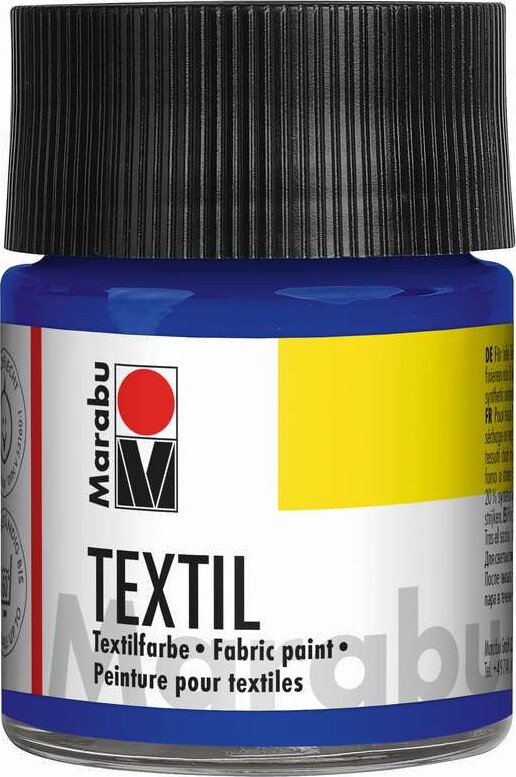 Tekstil Maling - Mørk Blå - Textil - 50 Ml - Marabu