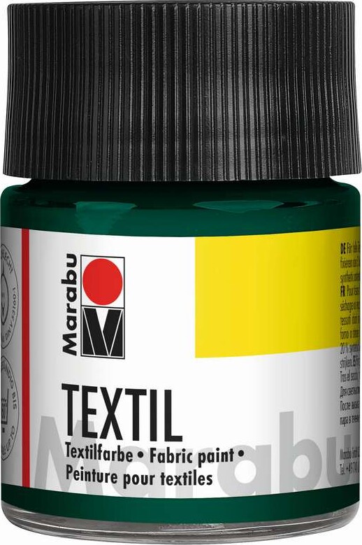 Marabu - Textil - Mørkegrøn 068 - 50 Ml - Tekstilmaling