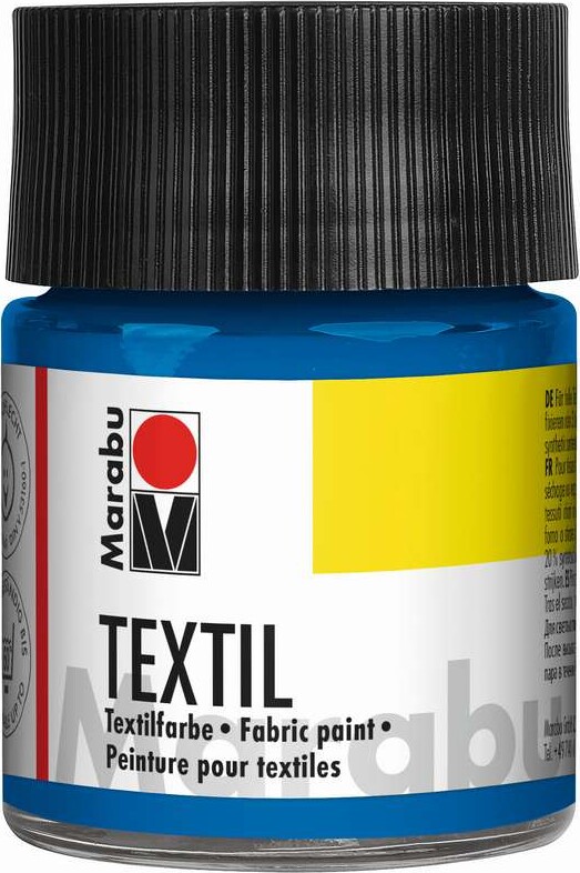 Tekstil Maling - Mellem Blå - Textil - 50 Ml - Marabu