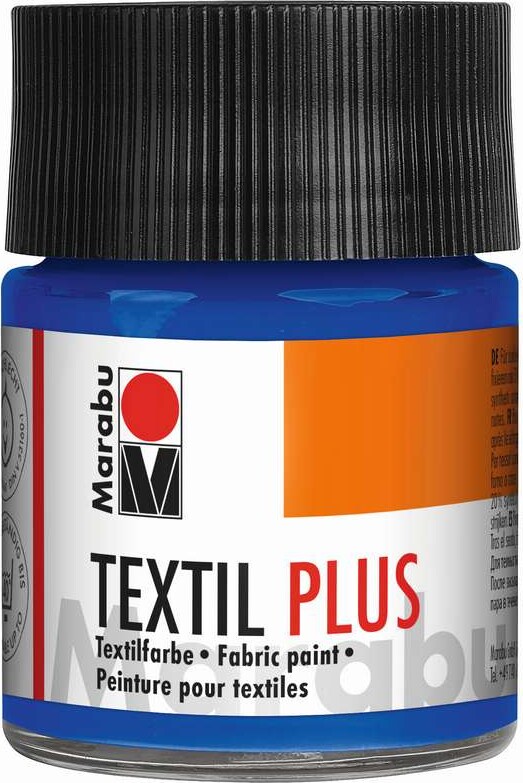 Marabu - Textil Plus - Mørk Ultramarine 055 - 50 Ml - Tekstilmaling